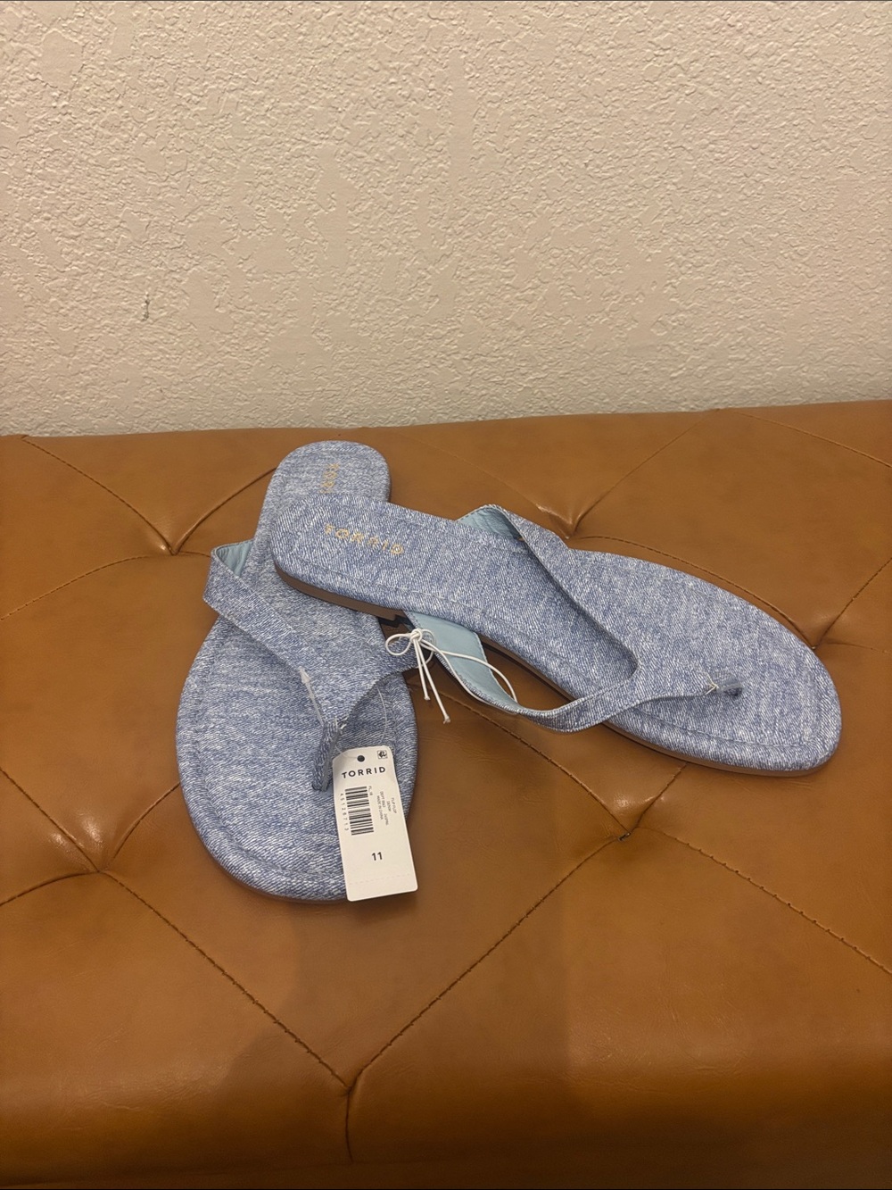 torrid Light Chambray Blue Flip Flop Sandals
